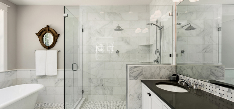 bathroom shower door installation in Earlimart