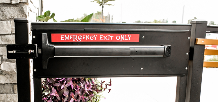 emergency push bar installation in Earlimart